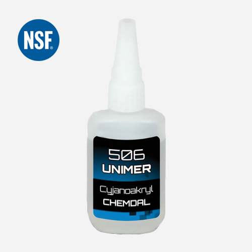 Klej cyjanoakrylowy do tworzyw / plastiku, uszczelek Unimer 506 rzadki
