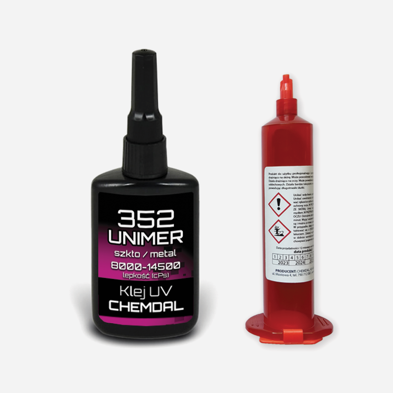 Klej UV do szkła i metalu GABLOT Unimer 352 bardzo gęsty DO WITRYN