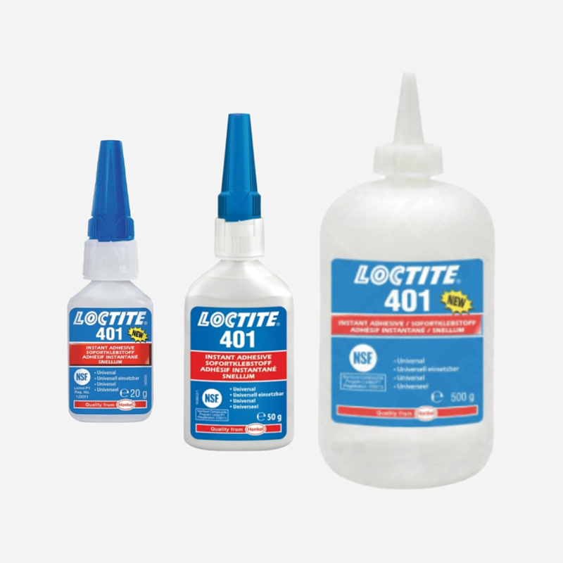 Klej błyskawiczny Loctite 401 Uniwersalny Szybki, niska lepkość, do metalu, gumy, tworzyw, drewna i ceramiki - obrazek 2