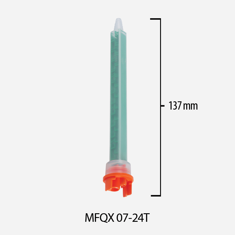Mikser statyczny 4:1, 10:1 System F do kartuszy 400 ml / 490 ml, dł. 137mm śr. wew. 7,5mm, MFQX 07-24T