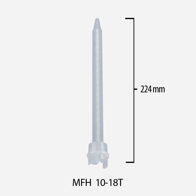 Mikser statyczny 1:1, 2:1 System F do kartuszy 400 ml / 490 ml, dł. 224mm śr. wew. 10mm, MFH 10-18T