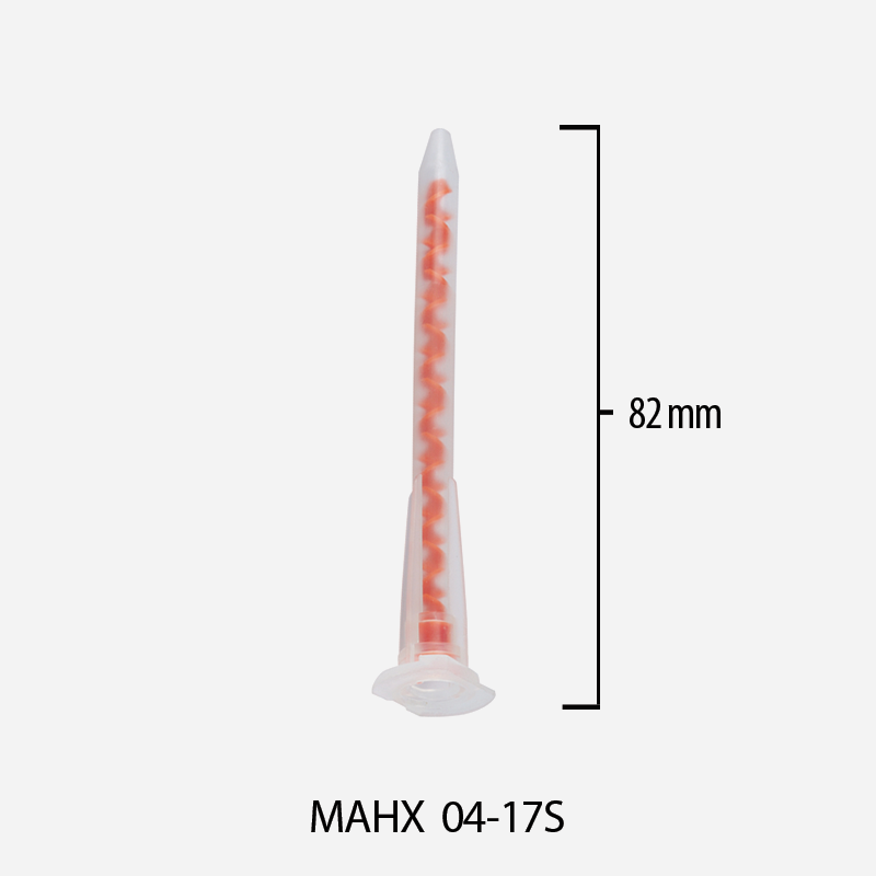 Miksery statyczne 1:1, 2:1 System A do kartuszy 50 ml, dł. 82mm / śr. wew. 4mm, MAHX 04-17S