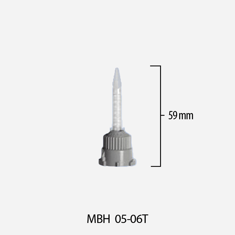 Mikser statyczny 1:1, 2:1 System B do kartuszy 25 ml, 50 ml, dł. 59mm / śr. wew. 5.4mm MBH 05-06T