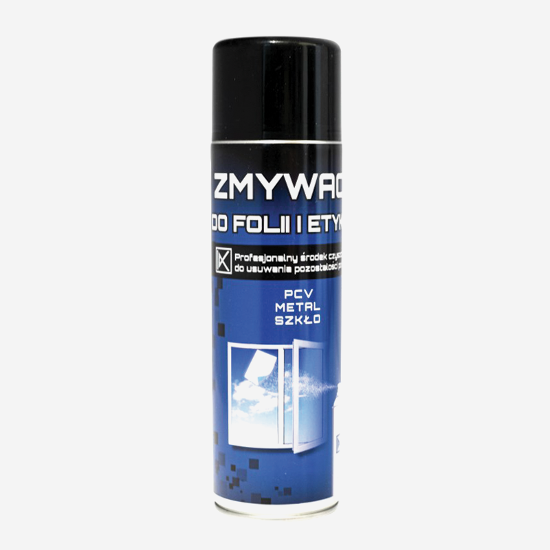 Zmywacz do folii i etykiet 500 ml Spray do usuwania pozostałości kleju